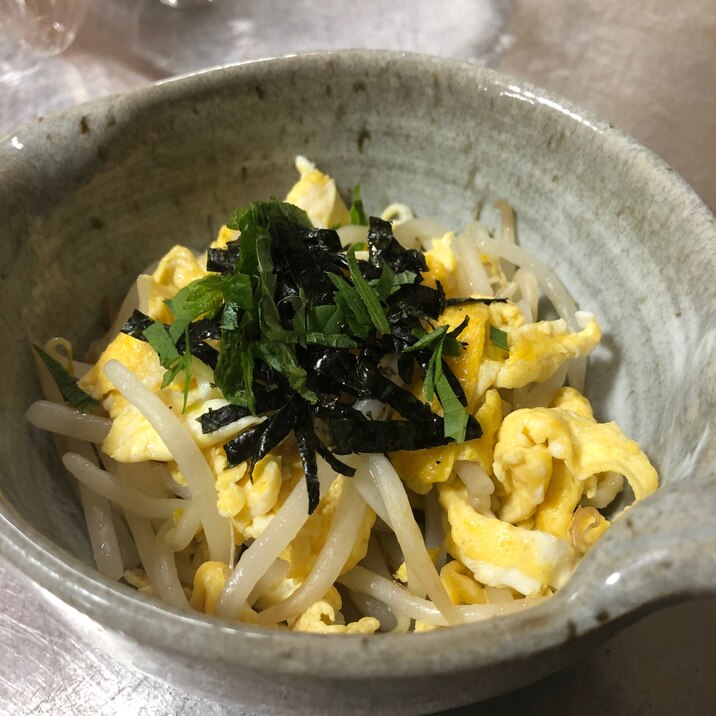 卵たっぷりもやし炒め夏バージョン